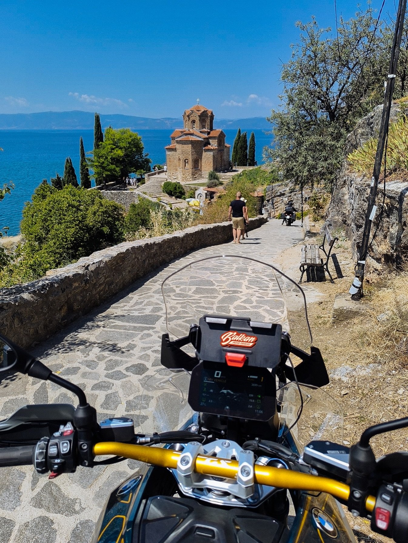 Hot news
The season of extreme heat is in full swing. Vacations are short, but you still want to see everything, right? Here are a few simple tips to avoid overheating on your motorcycle even on the hottest days.
Start early
Yes, it’s tempting to sleep in on holiday, but the cool morning air is the best time for a ride. From noon to 2 PM, take a break in a shady seaside café or enjoy lunch with air conditioning in a cozy Balkan restaurant.
Cool yourself on the go
Didn’t manage to leave early and got caught in the heat? Buy a bottle of cold water and soak your T-shirt or neck scarf. As the water evaporates, it cools your body. If your jacket has mesh panels, the airflow will make it even better.
Don’t forget to drink water – before the ride and during every stop, even if you don’t feel thirsty.
Ride safe!
P.S. Thank you for sharing your travel photos with us! photos from our clients
#bmwgs #motorcycle_moment #motorcyclegear #motorcyclerental #mototraveler #heat #bikeride