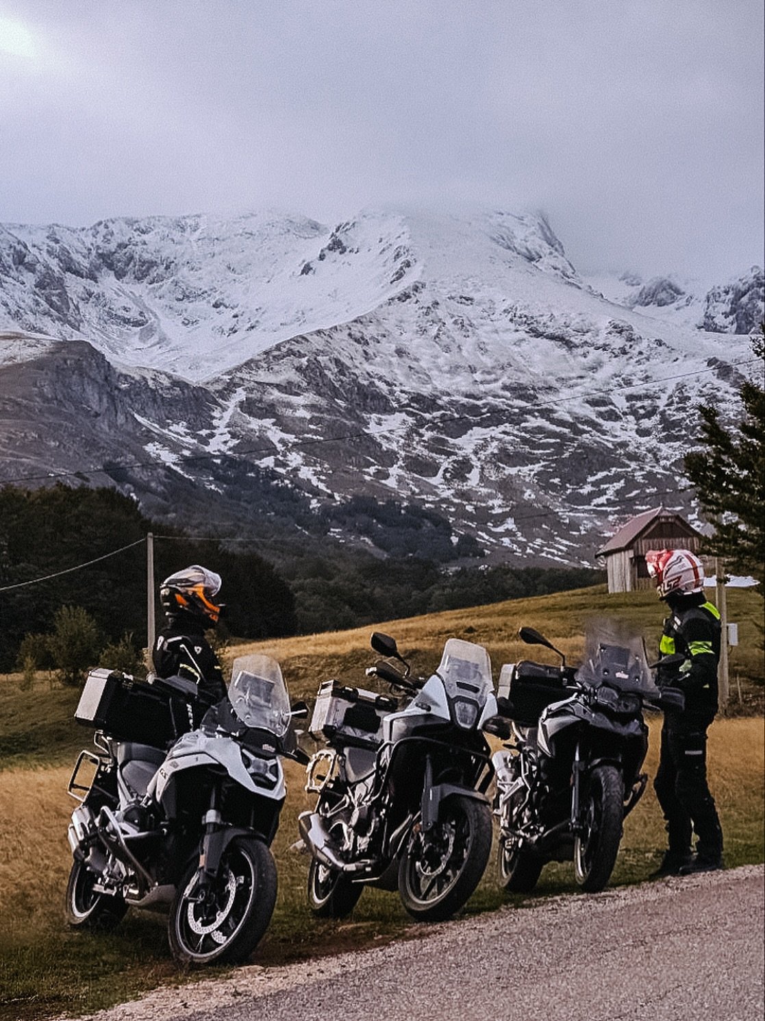 This year, winter came a little early to the north of Montenegro, covering the mountains with a fresh layer of snow and adding a touch of adventure for those exploring on two wheels. 
The views are absolutely stunning! The snow will melt again later this week as the temperatures rise a bit. But if you’re planning a trip north pack your warm layers and rain gear. Trust us, it’s worth it. 
#montenegro #motoadventure  #itstime #winteriscoming #bikers